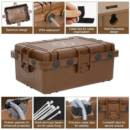Waterproof Electrical Box, Large Outdoor Extension Cord Covers Waterproof - Image 6