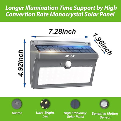 6 Pack Solar Motion Lights Outdoor Waterproof, 270° Wide Angle, 3 Modes Solar - Image 3