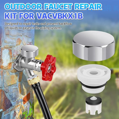 Boltigen Outdoor Faucet Repair Kit, Brass Chromed Vacuum Breaker Outside Faucet - Image 7