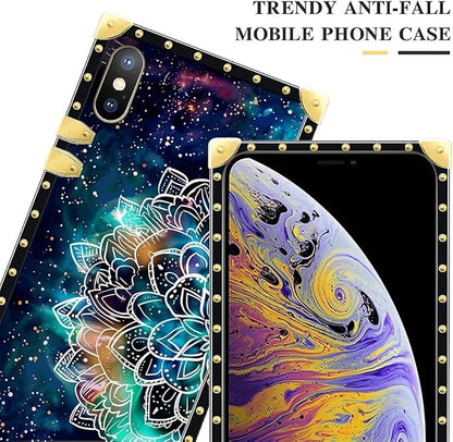 Compatible with iPhone XR Case, Starry Sky Colourful Mandala Luxury Golden - Image 4