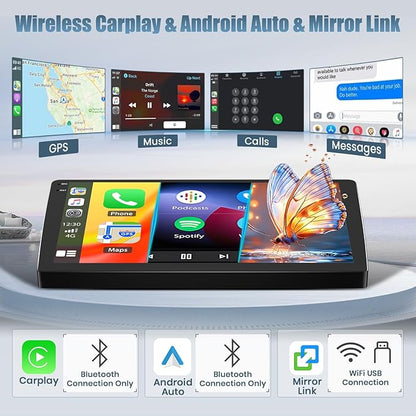 4+128G Radio for Jeep Compass Patriot 2010-2016, 10.1" Touch Screen Radio Kit - Image 4