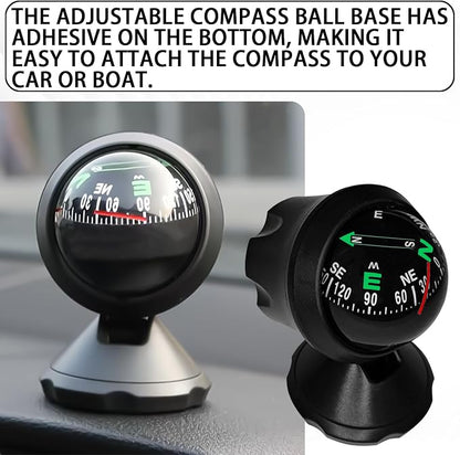 Compass for Car, Automotive Dashboard Accessories Car Compass Ball - Image 5