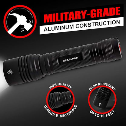 LED Flashlight High Lumens, Tactical Flashlight Battery Powered, Bright - Image 8