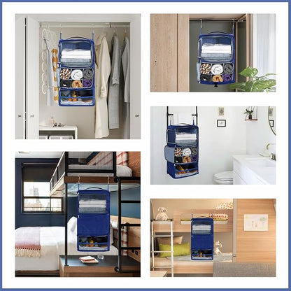 Surblue Hanging Shelves Travel Storage Bag Compression Packing Cube - Image 7
