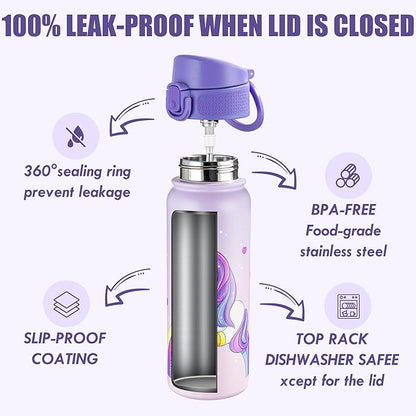 OLDLEY 20 Oz Insulated Stainless Steel Water Bottle - Image 3