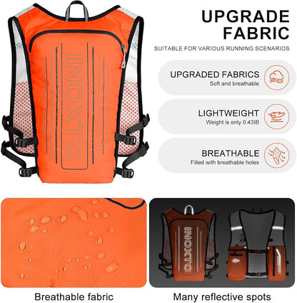 INOXTO Running Hydration Vest Backpack, Lightweight Insulated Pack - Image 2