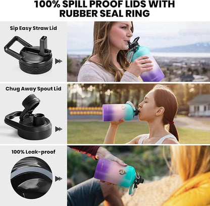 RAYMYLO One Gallon Water Bottle Insulated, Triple Walled Vacuum Stainless Steel - Image 3