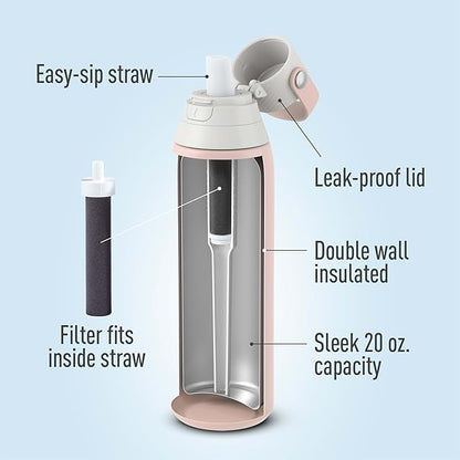 Brita Stainless Steel Premium Filtering Water Bottle, Replaces 300 Plastic - Image 3