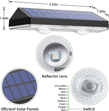 Solar Fence Lights Outdoor - Image 3