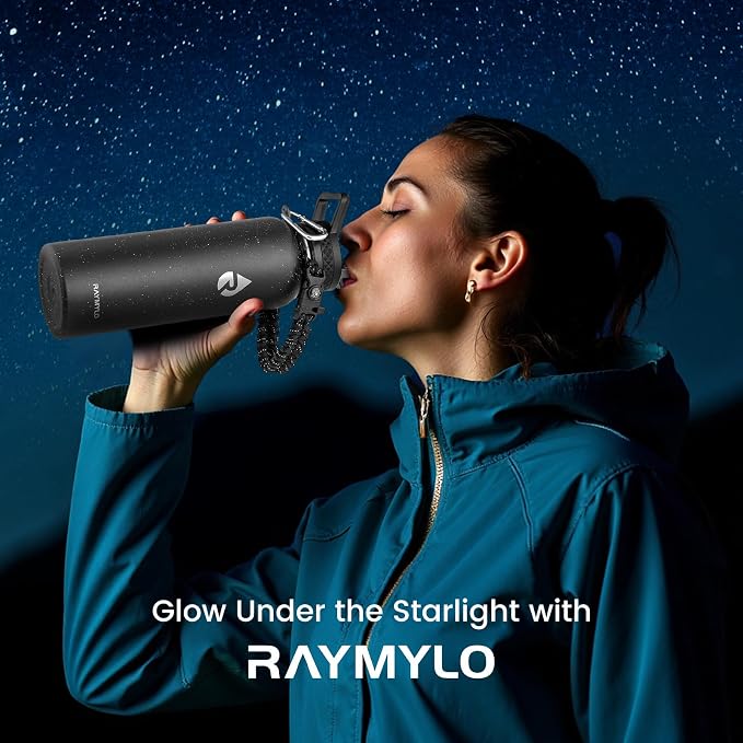 RAYMYLO Insulated Water Bottle 40 oz, Triple Wall Vacuum Stainless Steel - Image 2