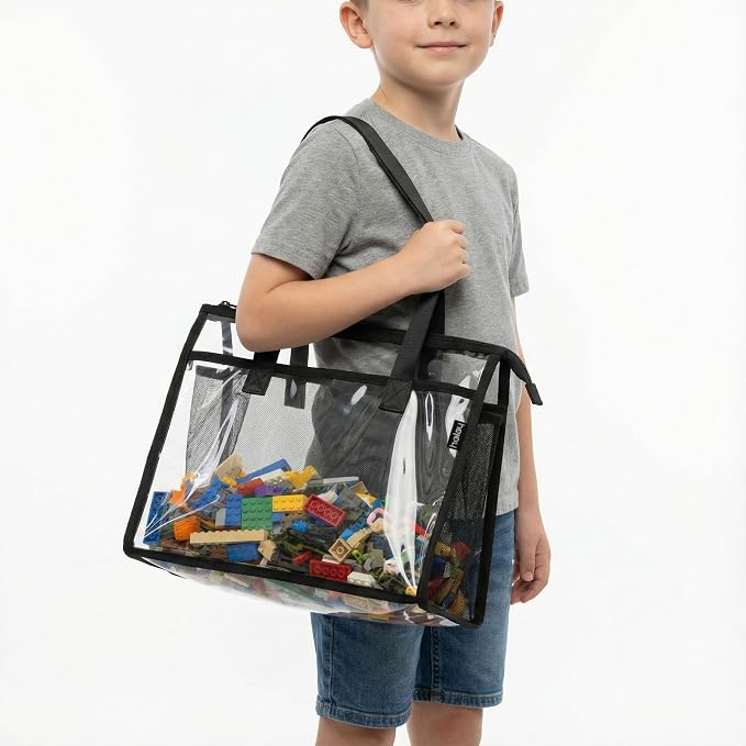 HOLAY 4 Pack Clear Toy Storage Bags - Image 5