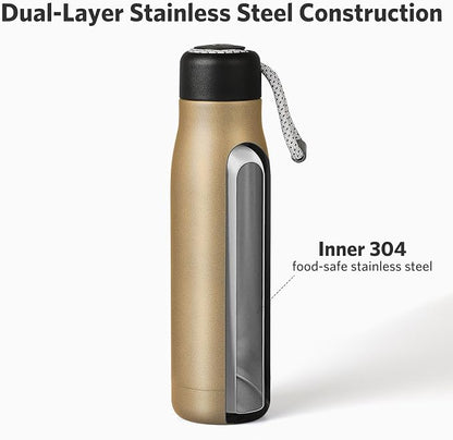 Water Bottle with Portable Lid Metal Vacuum Insulated Stainless Steel | - Image 4