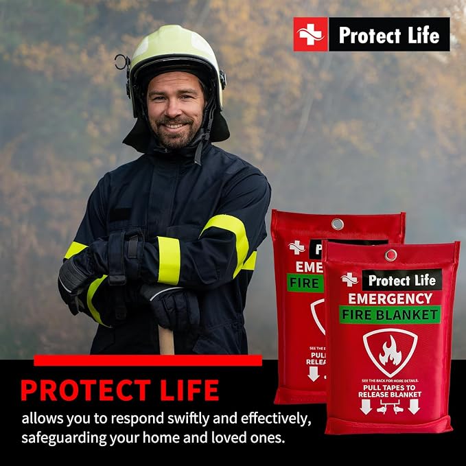 Protect Life Saving Emergency Fire Blankets 1 Pack - Image 9
