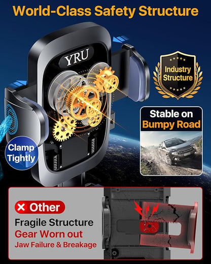 YRU Car Phone Holder Mount Dashboard Cell Phone Holder - Image 4