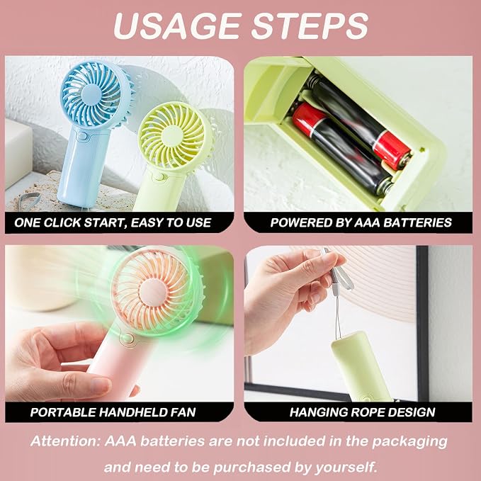 12 Pack Mini Portable Fan - Image 6