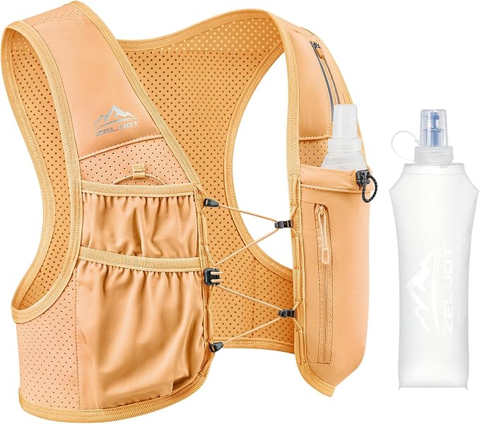 Zelvot Running Vest for Women Men, USA Original Patent, Adjustable Chest Straps by Zelvot