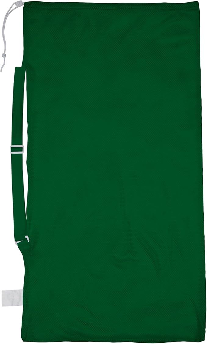 Champion Sports Mesh Equipment Bag – Heavy-Duty Nylon Drawstring Bag by ChampionSports