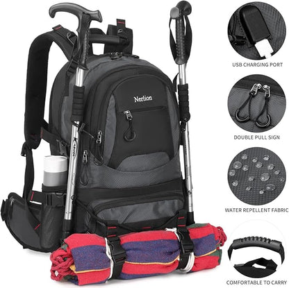 Nerlion 40L Hiking Backpack Travel Backpack - Image 4