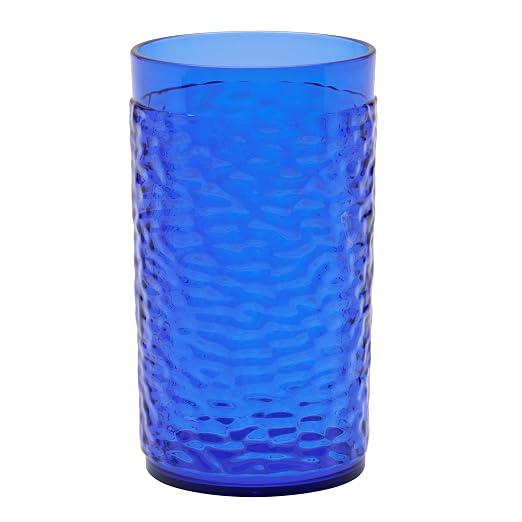 G.E.T. 3312-CB Heavy-Duty Shatterproof Plastic Pebbled Tumbler, 12 Ounce by Unknown