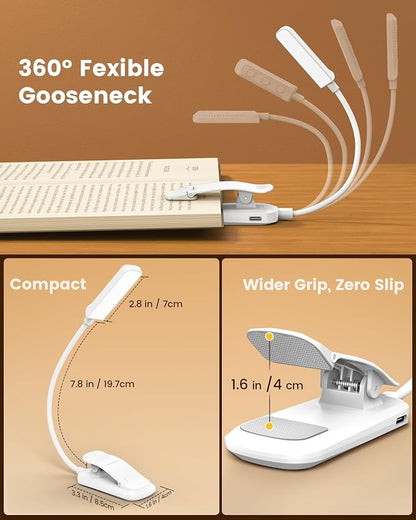 Glocusent 13 LEDs Book Lights for Reading at Night, 120 Hrs Runtime - Image 6