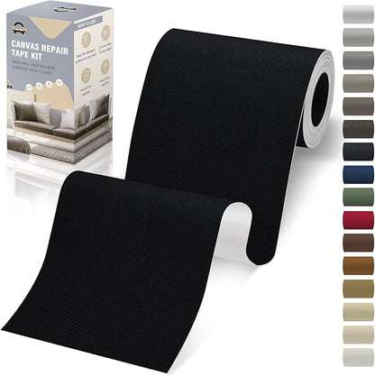 OAZ 4 x 79 inch Canvas Repair Patches Canvas Fabric Patch Self-Adhesive Fabric by OAZ