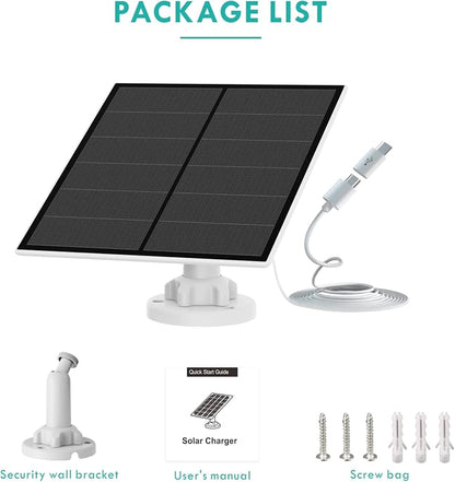 5W Solar Panel for Security Camera Outdoor, 5V USB Solar Panel Charger - Image 7