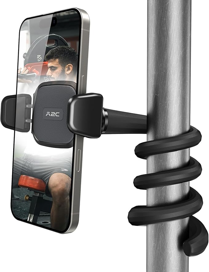 A2C Flexible Phone Holder for Treadmill, Shopping Cart, Portable Gooseneck by A2CSupportAlways