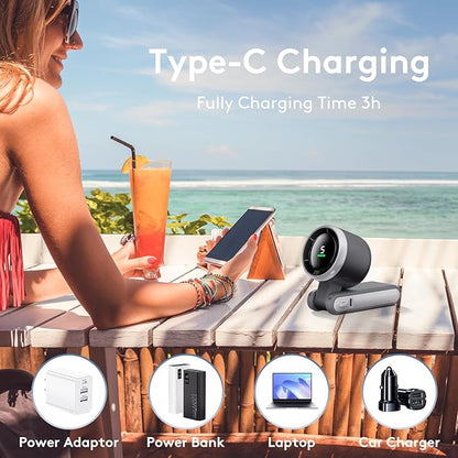 Portable Handheld Mini Fan, Foldable Powerful Winds Turbo Fans, 10000mAh - Image 7