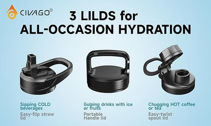 CIVAGO 22 oz Insulated Water Bottle - Image 2
