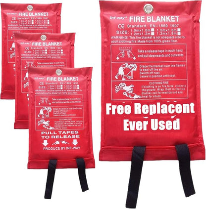 Inf-way Emergency Fire Blanket for Home and Kitchen, 5 Size for Choice by Inf-wayFocusonPersonalProtectiveProducts