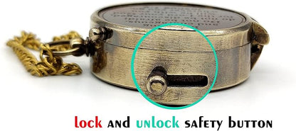 5MoonSun5's US AIR Force Engraved Brass Military Compass Nautical Marine - Image 4