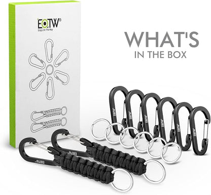 EOTW Paracord Keychain for Men Women Paracord Carabiner Backpack Keychain - Image 9