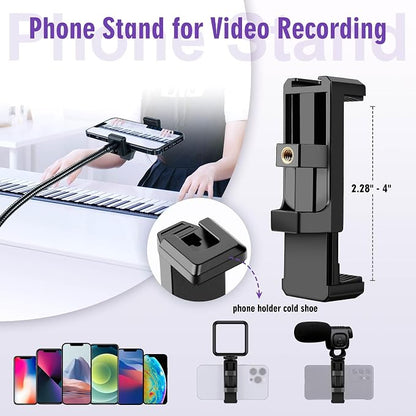 Nineigh 80" Phone Tripod, Selfie Stick Cellphone Tripod, Aluminum Tripods Stand - Image 7