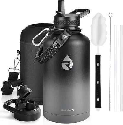 RAYMYLO Insulated Water Bottle 64 oz, Triple Wall Vacuum Stainless Steel by RAYMYLO