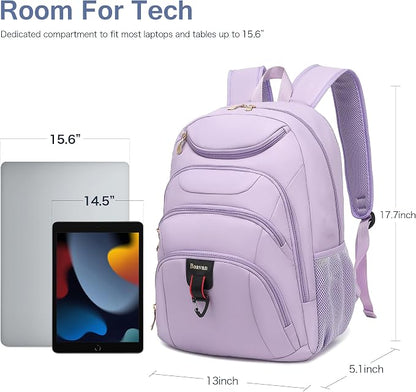 Boavan Laptop Backpack for women, 15.6inch Laptop Bag - Image 3
