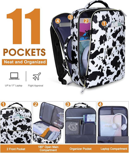 Capolo Travel Backpack for Women Men Waterproof Laptop Backpack Airlines - Image 3