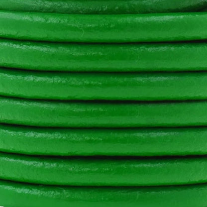 Mandala Crafts Round Genuine Green Leather Cord - Image 3