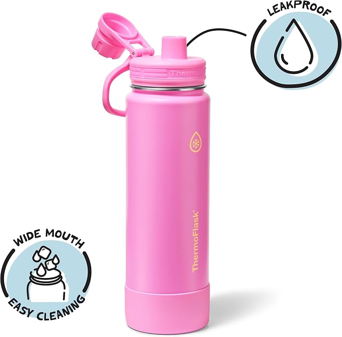 ThermoFlask 24 oz Double Wall Vacuum Insulated Stainless Steel Water Bottle - Image 3