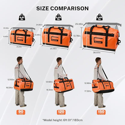 Gonex Waterproof Duffel Bag, 120L Heavy Duty Dry Duffle Bag - Image 2