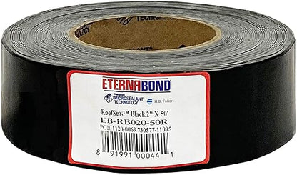 EternaBond RoofSeal Black 2" x50' MicroSealant UV Stable RV Roof Seal Repair by ETERNABOND