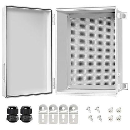 LeMotech Electrical Box, IP67 Waterproof Hinged Cover Stainless Steel Latch by LeMotech