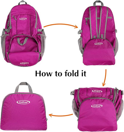 G4Free 40L Lightweight Packable Hiking Backpack, Waterproof Travel Daypack - Image 6