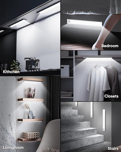 Under Cabinet Lights, 3200mAh Magnetic Dimmable Closet Lights, 6500K Wireless - Image 7