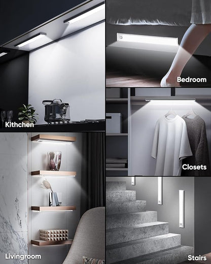 Under Cabinet Lights, 3200mAh Magnetic Dimmable Closet Lights, 6500K Wireless - Image 7