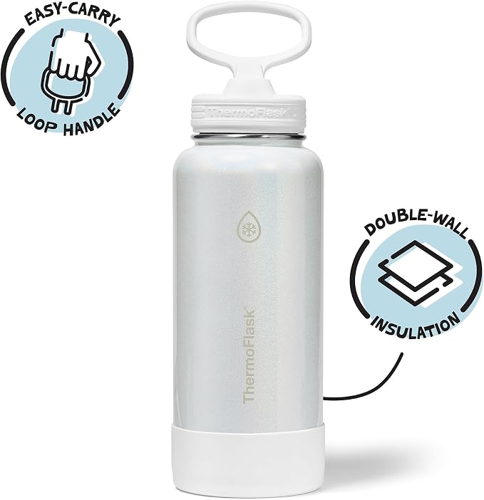 ThermoFlask 32 oz Double Wall Vacuum Insulated Stainless Steel Water Bottle - Image 2