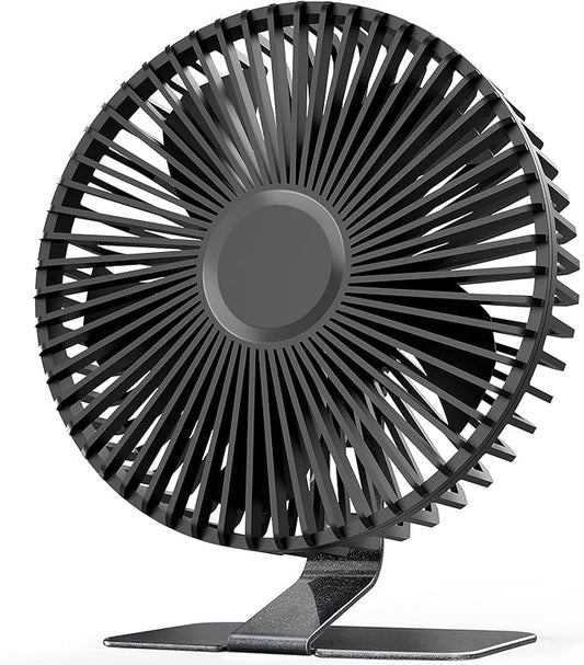 SLENPET 6-inch USB Small Desk Fan, 4 Speeds, Ultra-quiet, 90° Adjustment by SLENPET