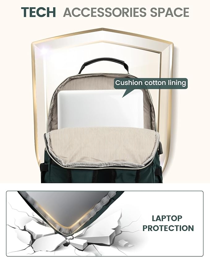 LOVEVOOK Laptop Backpack Purse for Women, Work Business Travel Computer Bags - Image 7