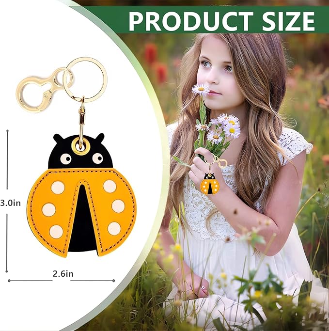 Leather Keychain Holder Case Compatible - Image 2