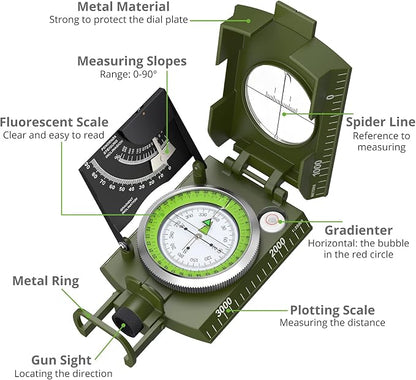 Proster IP65 Compass Hiking Survival - Image 2