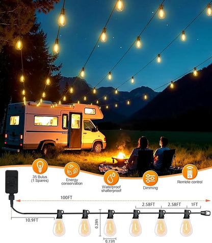 Tenmiro 100FT LED Outdoor String Lights - Image 6